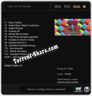 Tiger Girl Hill Breaker: Читы, Трейнер +13 [FLiNG]