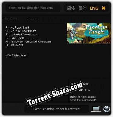 Timeline TangleWhich Year Again: Трейнер +6 [v1.9]