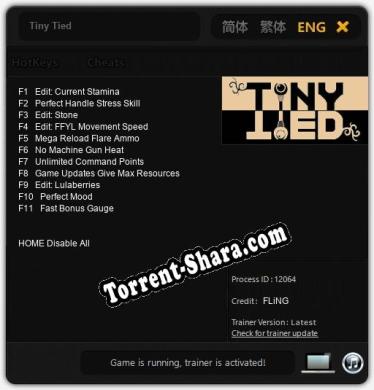 Tiny Tied: Трейнер +11 [v1.5]