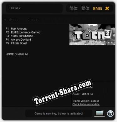 TOEM 2: Читы, Трейнер +5 [dR.oLLe]