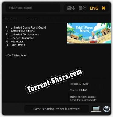 Трейнер для Toki Pona Island [v1.0.4]