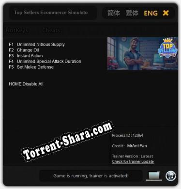 Top Sellers Ecommerce Simulator: Читы, Трейнер +5 [MrAntiFan]