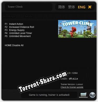 Трейнер для Tower Climb [v1.0.5]