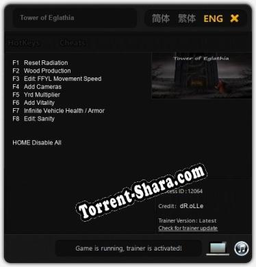 Tower of Eglathia: ТРЕЙНЕР И ЧИТЫ (V1.0.94)