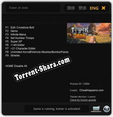 Tower of Jank: Трейнер +9 [v1.1]