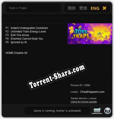 Toys n Traps: ТРЕЙНЕР И ЧИТЫ (V1.0.29)
