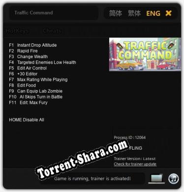 Traffic Command: Трейнер +11 [v1.3]