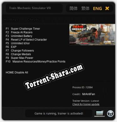 Train Mechanic Simulator VR: Читы, Трейнер +10 [MrAntiFan]