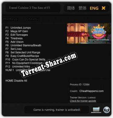 Travel Cuisine 3 The Sea of Flavours Collectors Edition: Трейнер +13 [v1.8]