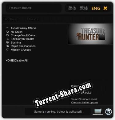 Treasure Hunter: Трейнер +7 [v1.7]