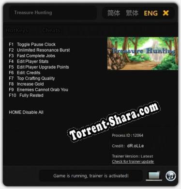 Treasure Hunting: Трейнер +10 [v1.9]