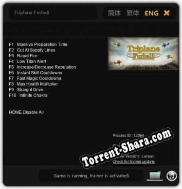Triplane Furball: Читы, Трейнер +10 [FLiNG]