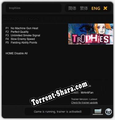trophies: Читы, Трейнер +5 [MrAntiFan]