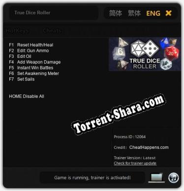 True Dice Roller: Трейнер +7 [v1.5]