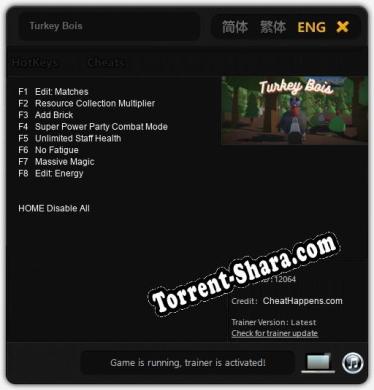Turkey Bois: Читы, Трейнер +8 [CheatHappens.com]