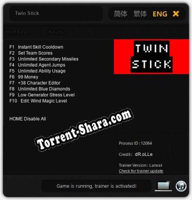 Twin Stick: ТРЕЙНЕР И ЧИТЫ (V1.0.80)
