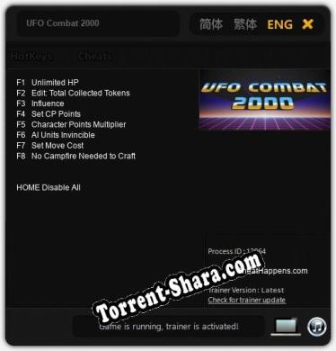 Трейнер для UFO Combat 2000 [v1.0.3]