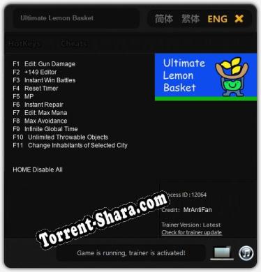 Ultimate Lemon Basket: Читы, Трейнер +11 [MrAntiFan]