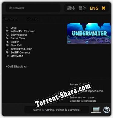 Underwater: Читы, Трейнер +9 [CheatHappens.com]