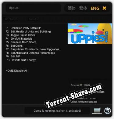 Трейнер для Uppies [v1.0.3]