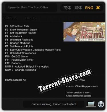 Upwards, Rain The Post Office of Farewells: Трейнер +14 [v1.6]