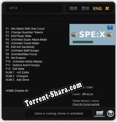 SPEX: ТРЕЙНЕР И ЧИТЫ (V1.0.97)