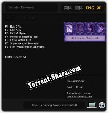 Трейнер для Victorian Debutante [v1.0.5]