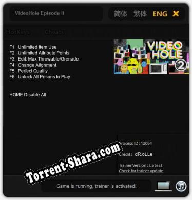 VideoHole Episode II: ТРЕЙНЕР И ЧИТЫ (V1.0.74)