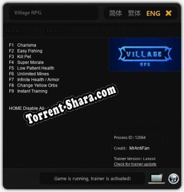 Village RPG: ТРЕЙНЕР И ЧИТЫ (V1.0.87)