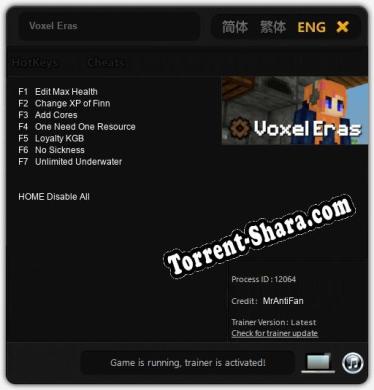 Voxel Eras: ТРЕЙНЕР И ЧИТЫ (V1.0.63)