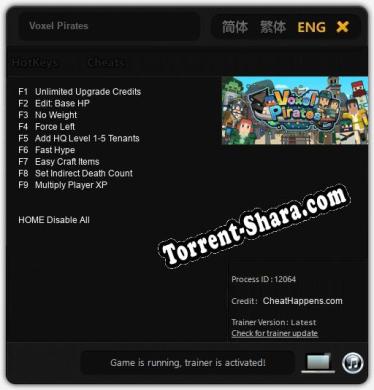Трейнер для Voxel Pirates [v1.0.9]