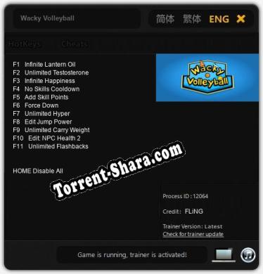Wacky Volleyball: ТРЕЙНЕР И ЧИТЫ (V1.0.78)