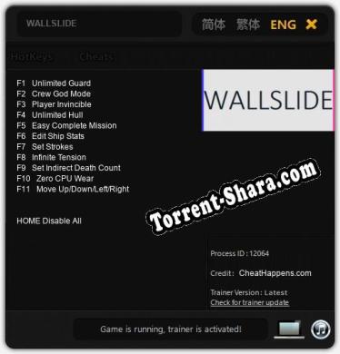 WALLSLIDE: Читы, Трейнер +11 [CheatHappens.com]