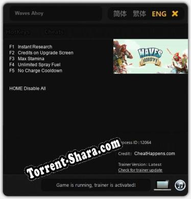 Waves Ahoy: ТРЕЙНЕР И ЧИТЫ (V1.0.78)