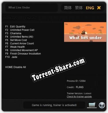 What Lies Under: Читы, Трейнер +10 [FLiNG]