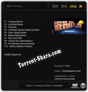 What The Box: Читы, Трейнер +10 [CheatHappens.com]