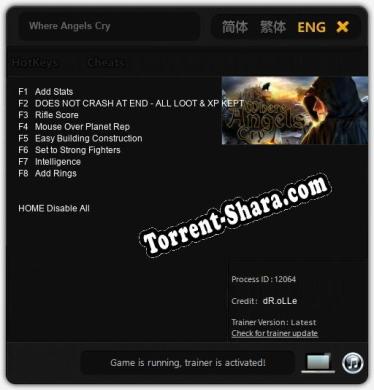 Where Angels Cry: Трейнер +8 [v1.7]