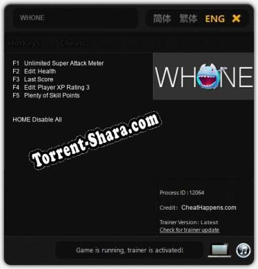 WHONE: Трейнер +5 [v1.4]
