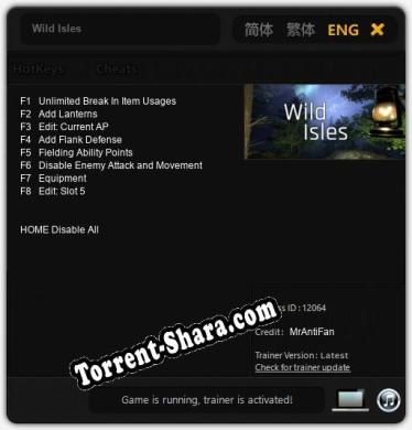 Wild Isles: Читы, Трейнер +8 [MrAntiFan]