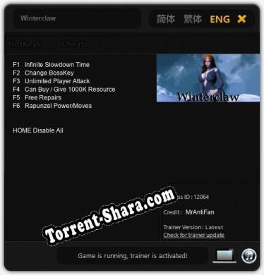 Winterclaw: Трейнер +6 [v1.6]