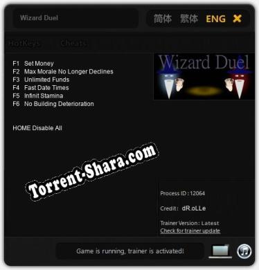 Wizard Duel: Трейнер +6 [v1.4]