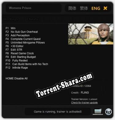 Трейнер для Womens Prison [v1.0.7]