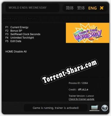 Трейнер для WORLD ENDS WEDNESDAY [v1.0.3]