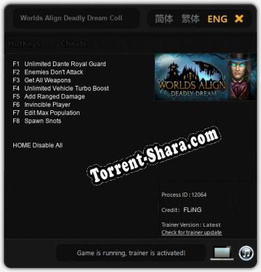 Worlds Align Deadly Dream Collectors Edition: ТРЕЙНЕР И ЧИТЫ (V1.0.99)