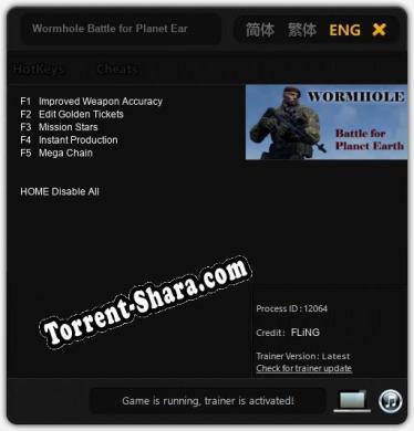 Wormhole Battle for Planet Earth: ТРЕЙНЕР И ЧИТЫ (V1.0.35)