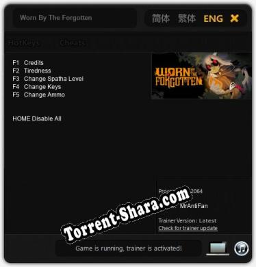 Worn By The Forgotten: Трейнер +5 [v1.4]