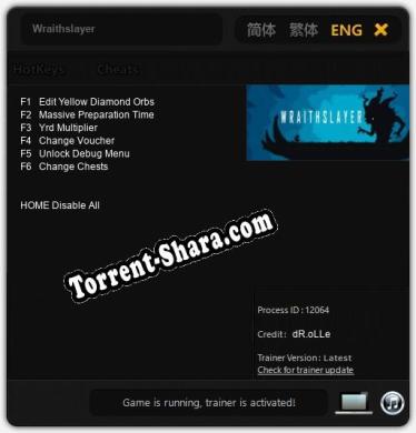 Wraithslayer: ТРЕЙНЕР И ЧИТЫ (V1.0.93)