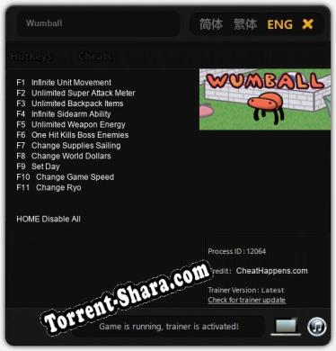 Wumball: Трейнер +11 [v1.4]