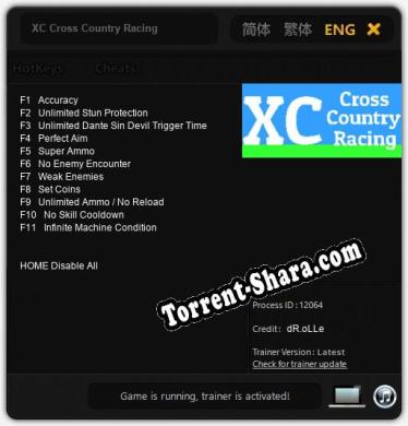 Трейнер для XC Cross Country Racing [v1.0.6]