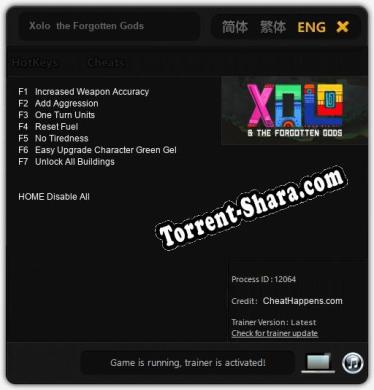 Xolo  the Forgotten Gods: Трейнер +7 [v1.4]